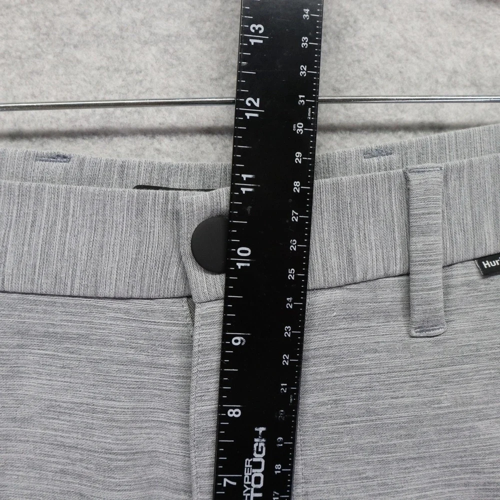 Hurley Shorts Mens 30 Performance Chino Golf Casual Stretch Flex Flat Front Gray